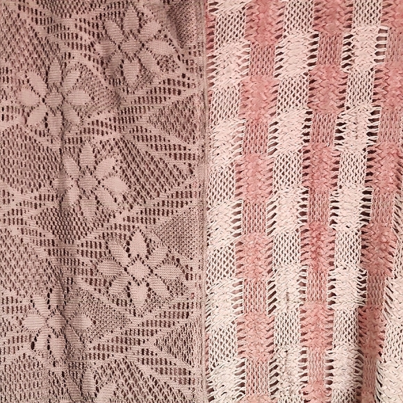 Elegant Women's Lace Blouse in Pink and Brown - Picture 8 of 8